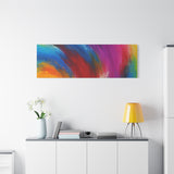 Abstract Rainbow Swirl Matte Canvas Print (Stretched) thumbnail 93