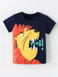 Children's Lion Graphic Round Neck T-Shirt thumbnail 2