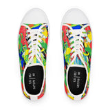 Color Splash Low Top Sneakers — Vibrant Abstract Women's Canvas Shoes thumbnail 5