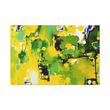 Abstract Green & Yellow Matte Canvas Print – Vibrant Modern Wall Art thumbnail 16