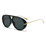 Aviator Fashion Sunglasses with Yellow Tinted Lenses thumbnail 6