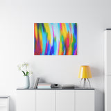 Abstract Rainbow Waves Matte Canvas Print — Vibrant Colorful Wall Art thumbnail 78