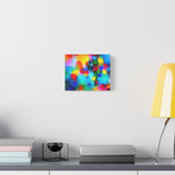 Abstract Rainbow Splash Matte Canvas Print thumbnail 27