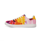 Color Splash Leather Sneakers — Men's Low-Top Abstract Paint Design thumbnail 3