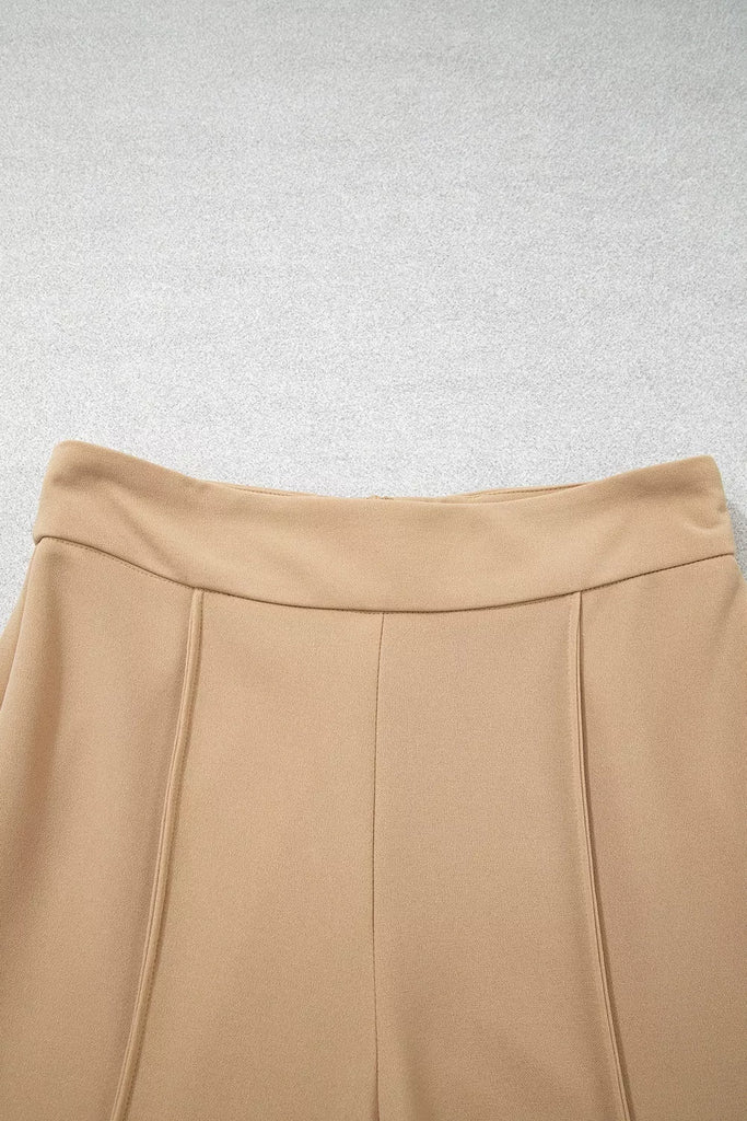 High Waist Full Length Regular Fit Pants