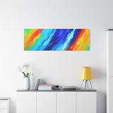 Abstract Rainbow Wave Matte Canvas Print — Vibrant Stretched Wall Art thumbnail 93