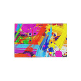 Abstract Neon Paint Brushstroke Beach Towel — Vibrant Color Splash Summer Towel thumbnail 4