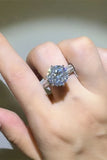 5 Carat Moissanite 925 Sterling Silver Ring thumbnail 2