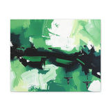 Abstract Green Brushstroke Canvas Print thumbnail 7