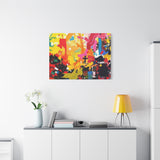 Abstract Color Splash Canvas Print - Vibrant Stretched Matte Wall Art thumbnail 78