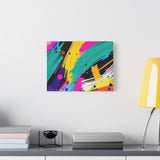 Abstract Neon Brushstroke Canvas Print — Colorful Modern Wall Art thumbnail 39