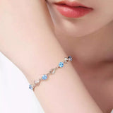 925 Sterling Silver Crystal Bracelet thumbnail 4