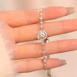 1 Carat Moissanite 925 Sterling Silver Bracelet thumbnail 1