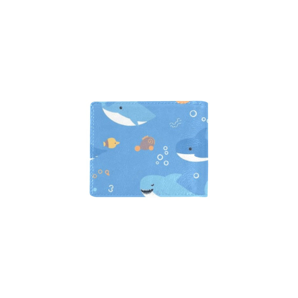 Dolphin & Fish Ocean Print Bifold Wallet – Stylish PU Leather Everyday Wallet