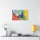 Abstract Color Splash Matte Canvas — Stretched Wall Art thumbnail 60