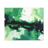 Abstract Green Brushstroke Canvas Print thumbnail 10