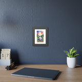 Framed Nature Poster — Watercolor Lakeside Landscape Art Print thumbnail 3