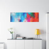 Vibrant Abstract Color Splash Matte Canvas Print thumbnail 93