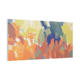 Abstract Colorful Brushstroke Matte Canvas Wall Art – Vibrant Orange & Green Stretched Print thumbnail 64