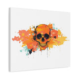 Skull Art Canvas Print – Vibrant Paint-Splash Skull Wall Decor thumbnail 53