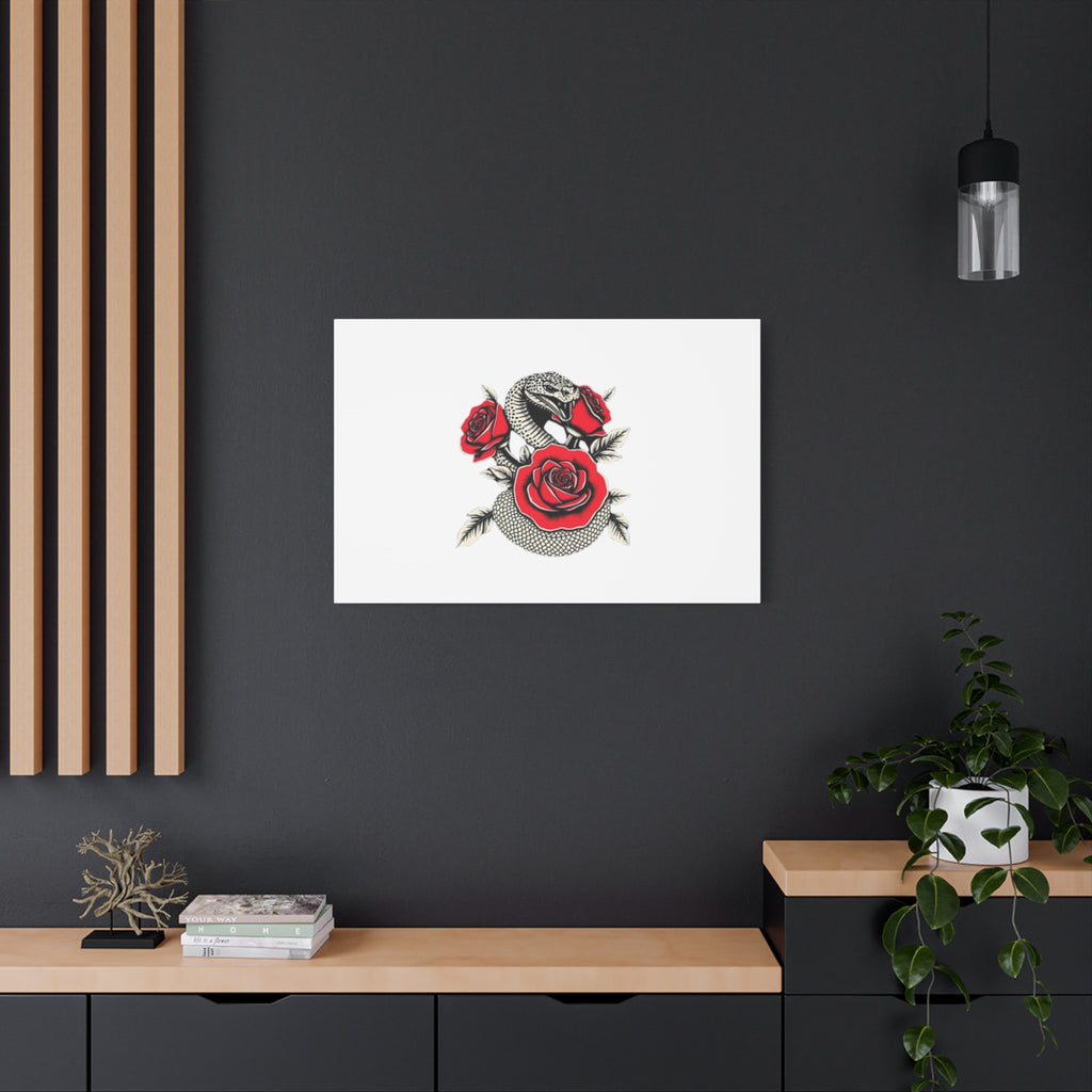 Matte Stretched Canvas - Snake Wall Art
