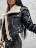 Sherpa Trim Cropped Jacket thumbnail 10