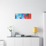 Vibrant Abstract Color Splash Matte Canvas Print thumbnail 69