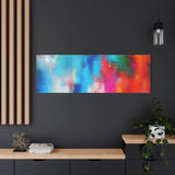 Vibrant Abstract Color Splash Matte Canvas Print thumbnail 94