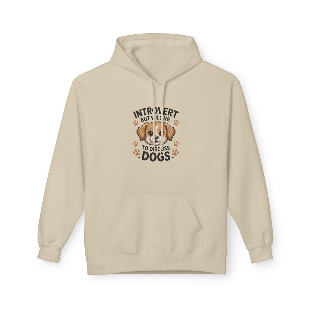 Introvert But Willing To Discuss Dogs Hoodie — Cute Dog Lover Pullover