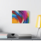 Abstract Rainbow Swirl Matte Canvas Print (Stretched) thumbnail 39