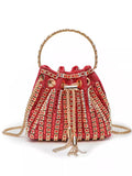 Rhinestone Embellished Bucket Crossbody Bag thumbnail 9