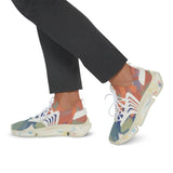 Men's Mesh Sneakers — Colorful Abstract Athletic Shoes thumbnail 10