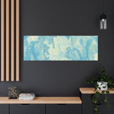 Abstract Aqua Brushstroke Canvas Print — Coastal Blue Wall Art thumbnail 94
