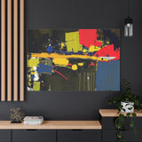 Abstract Color Splash Matte Canvas Print — Modern Stretched Wall Art thumbnail 100