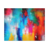 Vibrant Abstract Color Splash Matte Canvas Print thumbnail 13