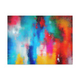 Vibrant Abstract Color Splash Matte Canvas Print thumbnail 9