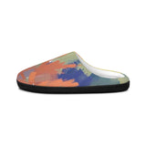 Abstract Brushstroke Women's Indoor Slippers — Colorful Cozy House Shoes thumbnail 3