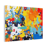 Abstract Splash Colorful Matte Canvas Wall Art – Vibrant Modern Stretched Print thumbnail 27