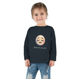 Toddler Long Sleeve Tee — 'Wake Me Up Later' Sleepy Emoji Kids Shirt thumbnail 20