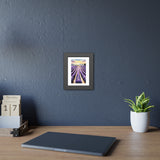 Lavender Field Framed Poster — Sunset Landscape Wall Art thumbnail 3