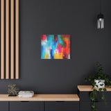 Vibrant Abstract Color Splash Matte Canvas Print thumbnail 55