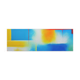 Abstract Color Field Matte Canvas Print — Vibrant Blue, Yellow & Red Stretched Wall Art thumbnail 19