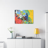 Abstract Color Splash Matte Canvas — Stretched Wall Art thumbnail 78