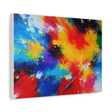 Abstract Color Splash Matte Canvas Print — Vibrant Stretched Wall Art thumbnail 35