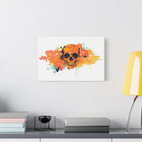 Skull Art Canvas Print – Vibrant Paint-Splash Skull Wall Decor thumbnail 39