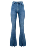 Slit Bootcut Jeans with Pockets thumbnail 3