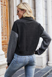 Two-Tone Collared Neck Jacket thumbnail 2