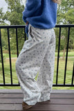 Floral Print Elastic Waist Pants thumbnail 2
