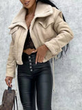 Sherpa Trim Cropped Jacket thumbnail 9