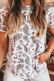 Paisley Mock Neck T Shirt thumbnail 3